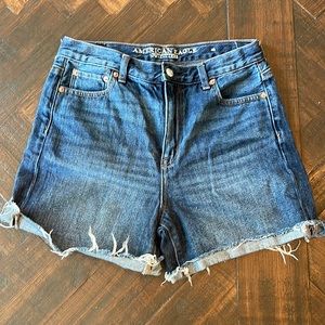 American Eagle women’s jean shorts Sz 4 high waisted cut off